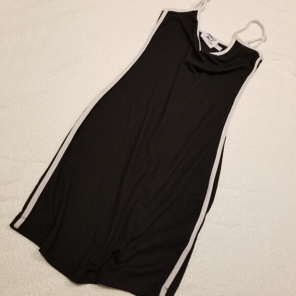 Princess Polly Black Mini Dress Bodycon White Piping Arabellae US 2  X-Small - Picture 6 of 11